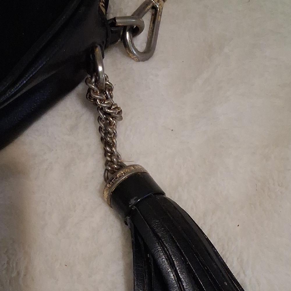 Michael Kors Black Crossbody Bag with Gold Accents - Picture 4 of 9